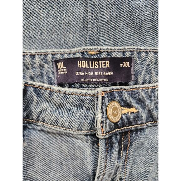 Hollister Ulta High-Rise Women's Baggy Jeans 10L/30L - Picture 3 of 6